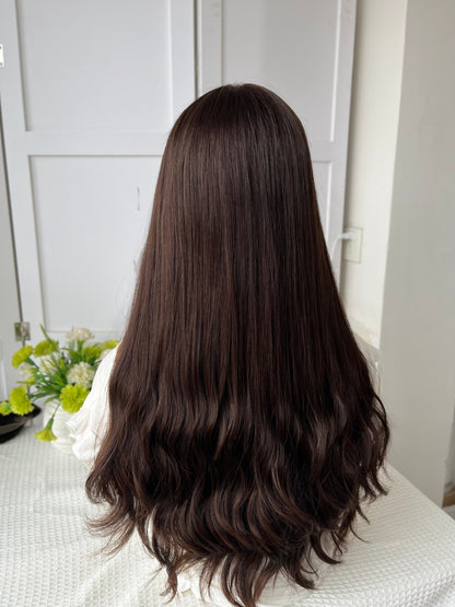 Lace Top Wig 22inch Slihgt Layer-baby hair