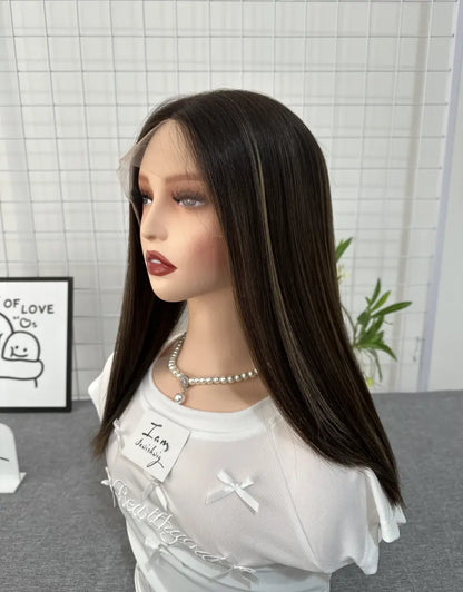 #24 With Highlights 16Inch Lace Top Mini Layer