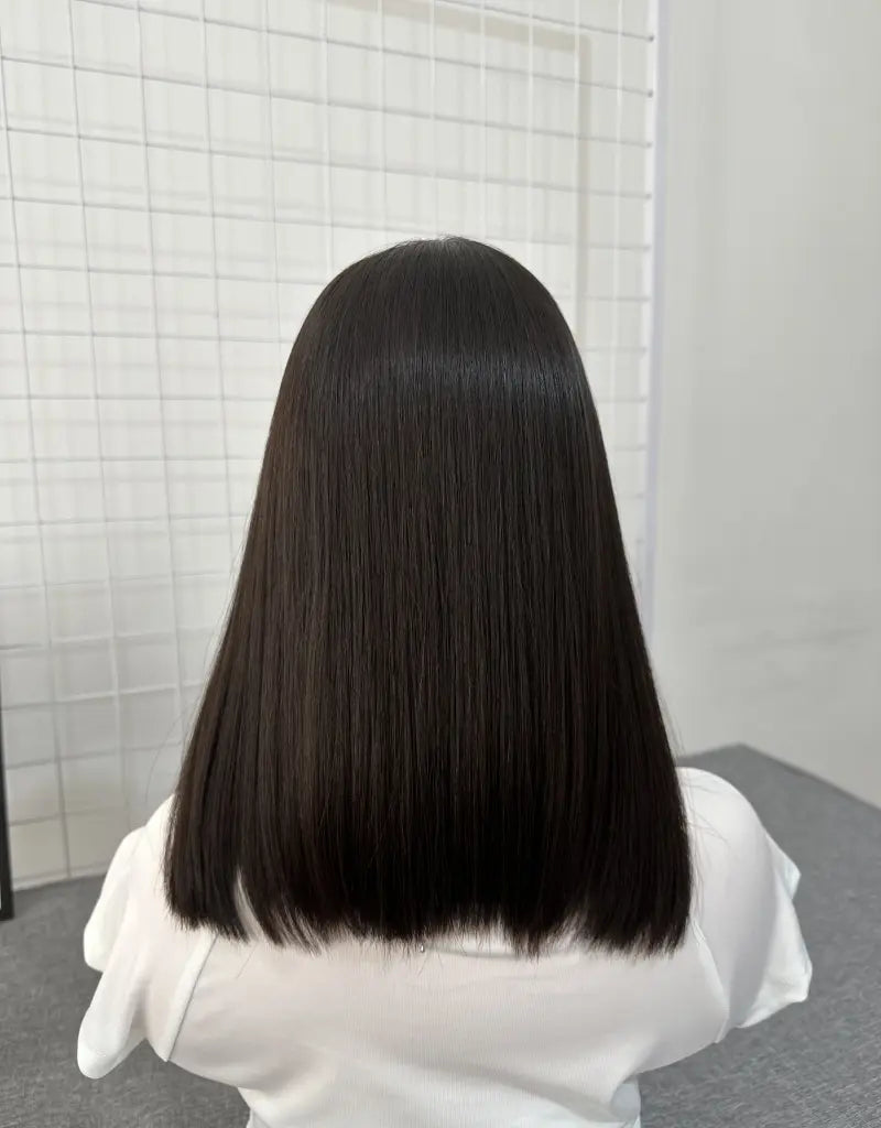 #24 Silk Top Wig 14inch Natural Straight No Layer