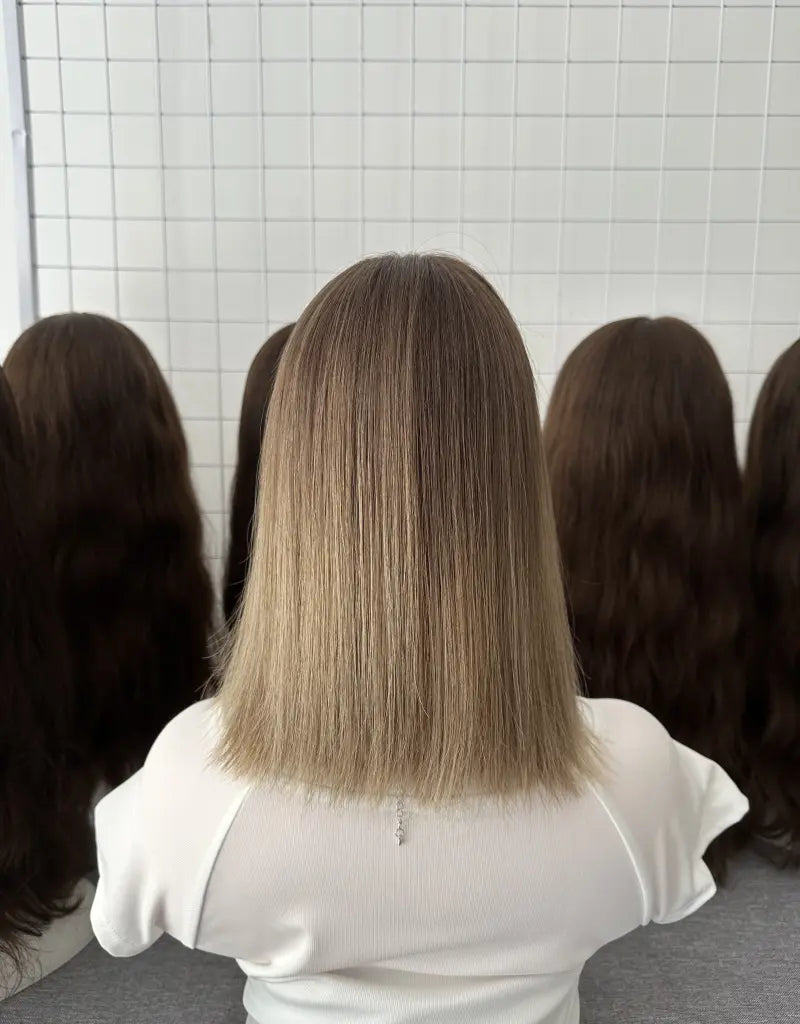 #4B10 Lace Top Wig 12Inch BOB